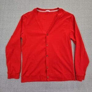 H2H Vintage Five Button Vintage Cardigan Men's‎ XL Red Long Sleeve Mr. Rogers